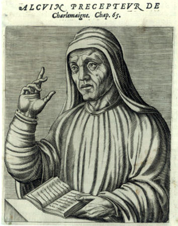 Алкуин (Флакк Альбин) англ. Alcuin (лат. Flaccus Albinus); (ок. 735—804)  
